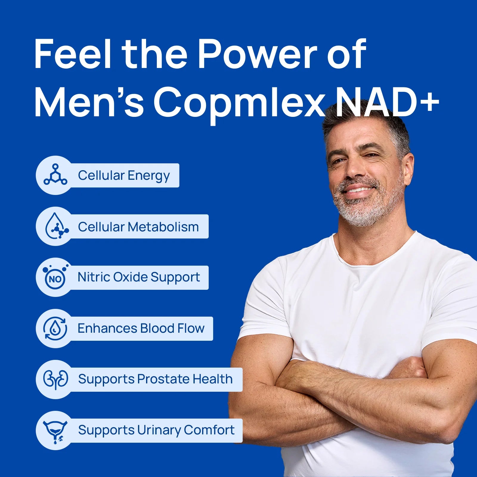 ODEIUN™ NAD+ Supplement for Men - 60 Capsules